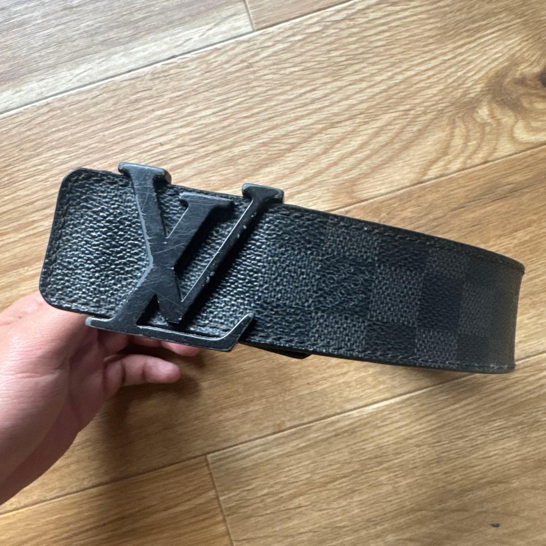Louis Vuitton ダミエ ブラック ベルト 85