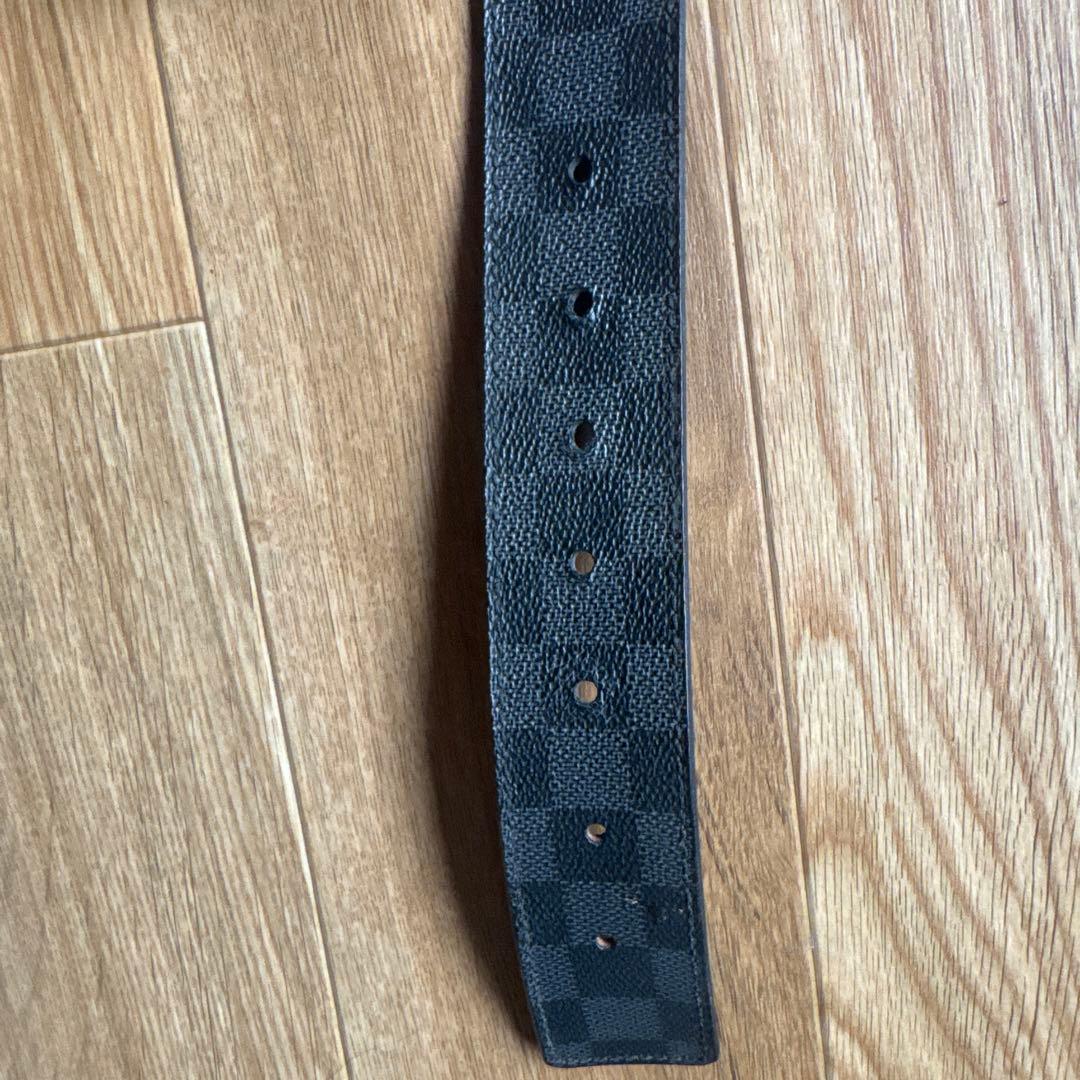 Louis Vuitton ダミエ ブラック ベルト 85 4