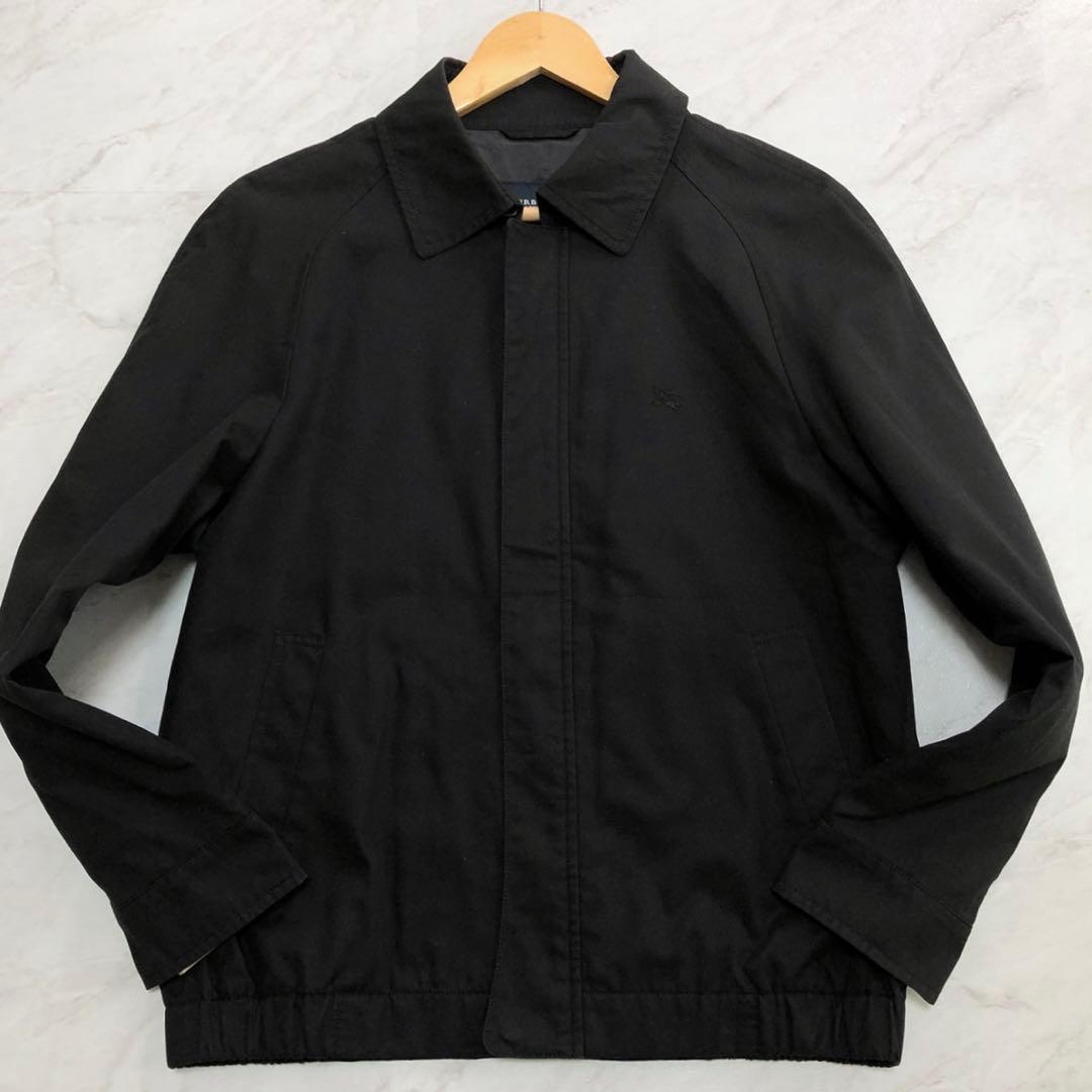 【美品】BURBERRY ハリントンジャケット ノバチェック ホースロゴ 黒 M 2