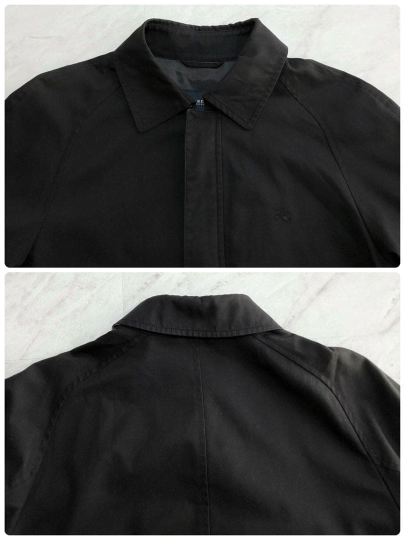 【美品】BURBERRY ハリントンジャケット ノバチェック ホースロゴ 黒 M 4