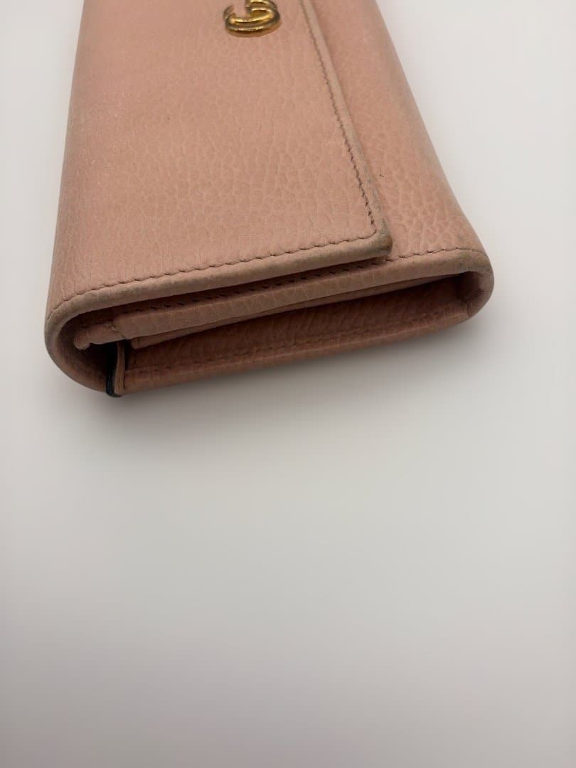 GUCCI 長財布　マーモント　GG エンボスロゴ 5