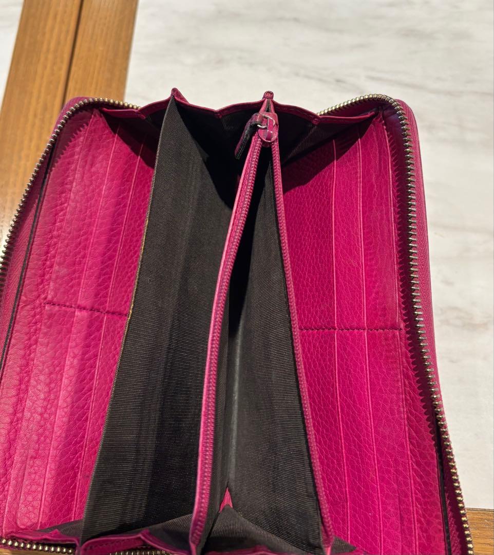 Gucci ピンク 長財布 レザー 2