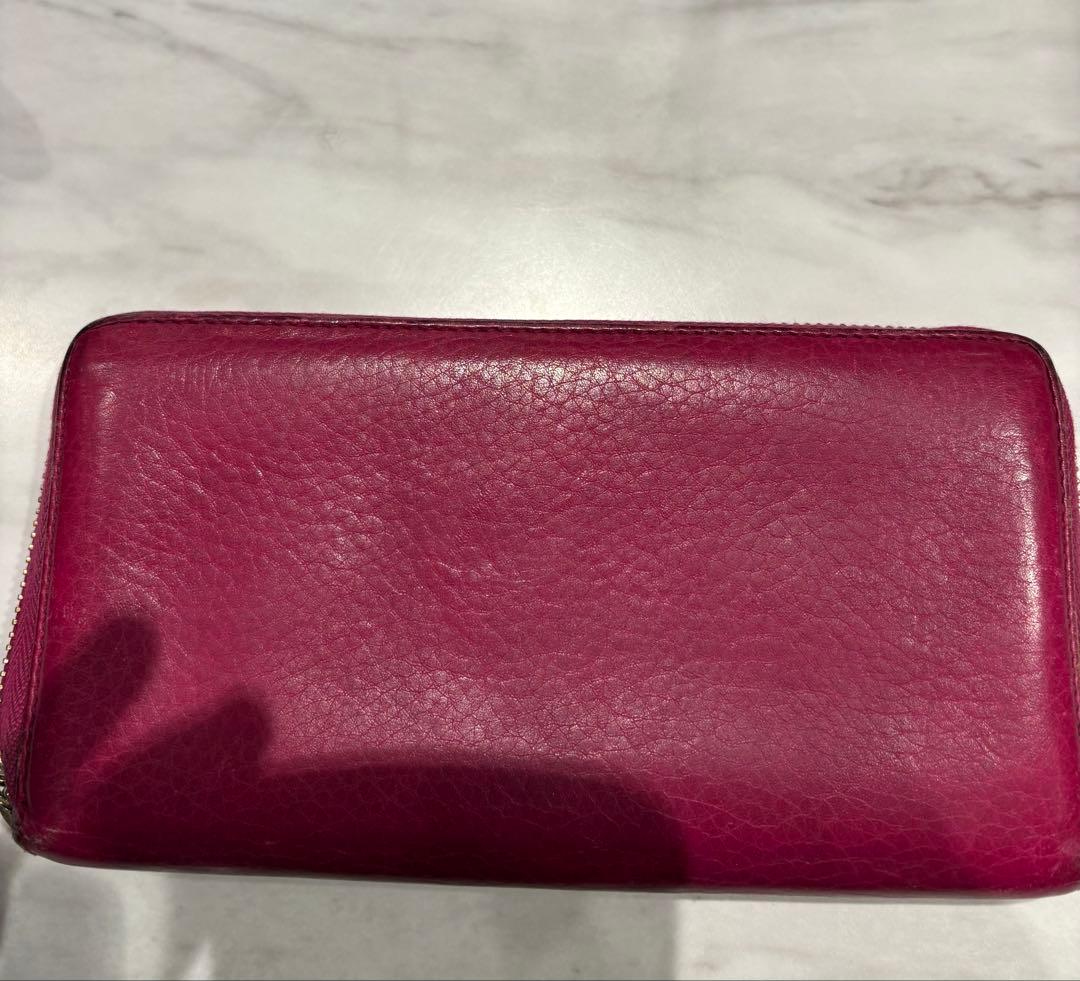 Gucci ピンク 長財布 レザー 5