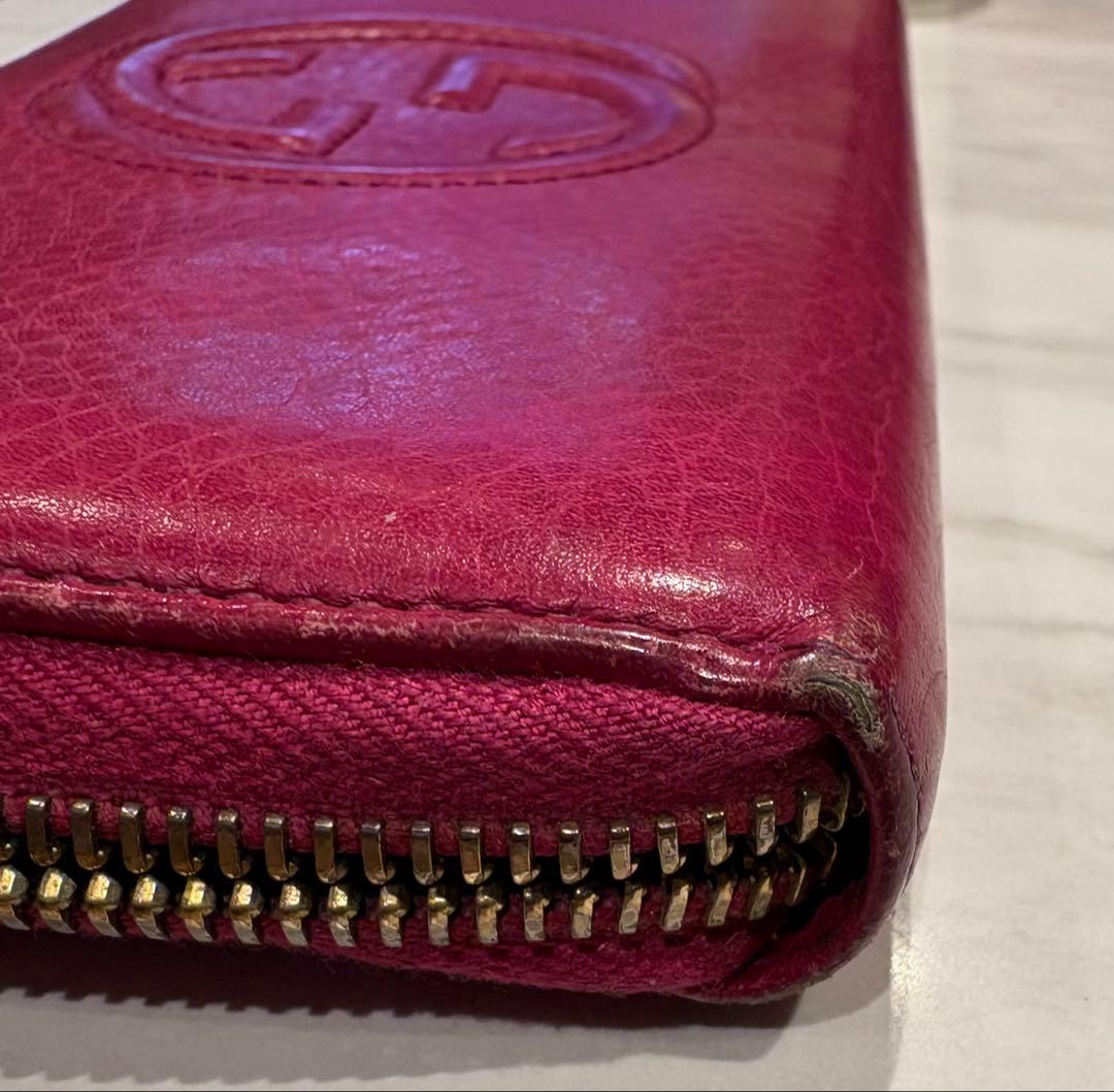 Gucci ピンク 長財布 レザー 6